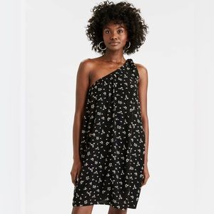 NWT American Eagle one shoulder boho flowy floral dress S